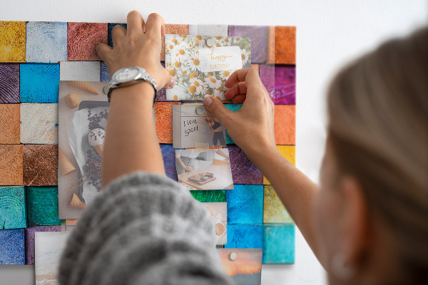 Magneetbord Houten kubussen
