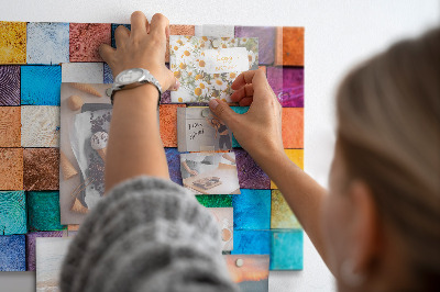 Magneetbord Houten kubussen