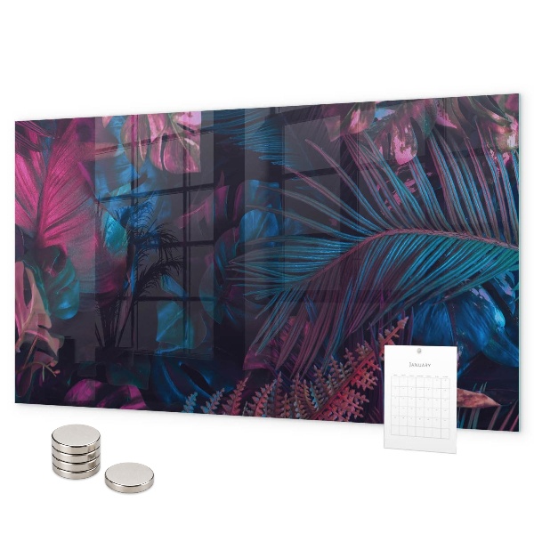 Magneetbord Exotische bloemen