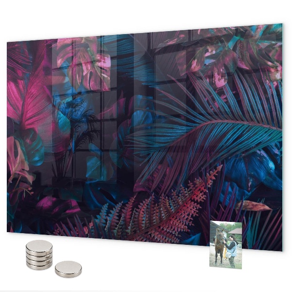 Magneetbord Exotische bloemen