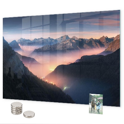 Magneetbord Landschap met bergtoppen