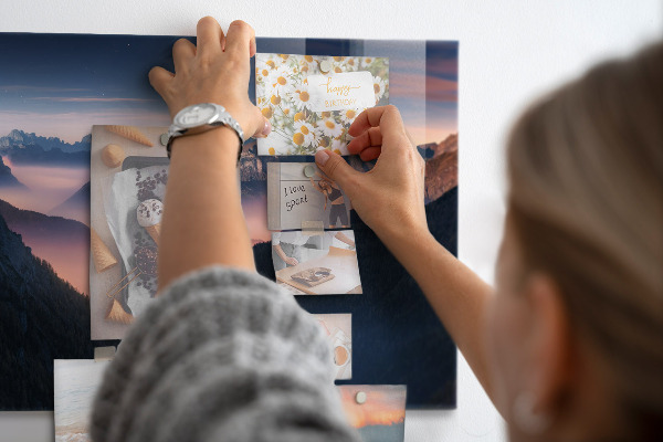 Magneetbord Landschap met bergtoppen