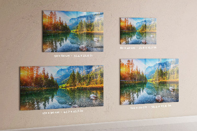 Magnetisch bord Rivier- en berglandschap