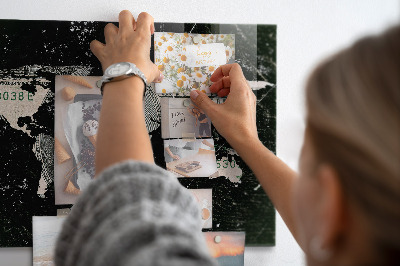 Magnetisch bord Dollar Wereldkaart