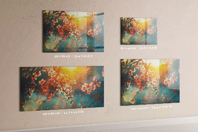 Magneetbord Lentebloemen