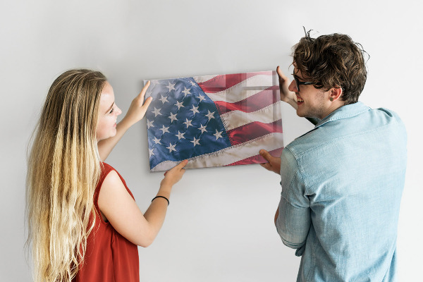 Magnetisch bord Amerikaanse vlag