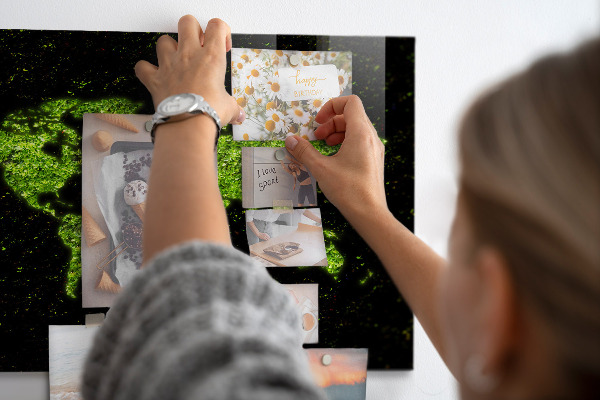 Magneetbord Wereldkaart