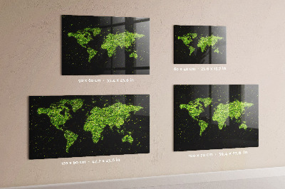 Magneetbord Wereldkaart