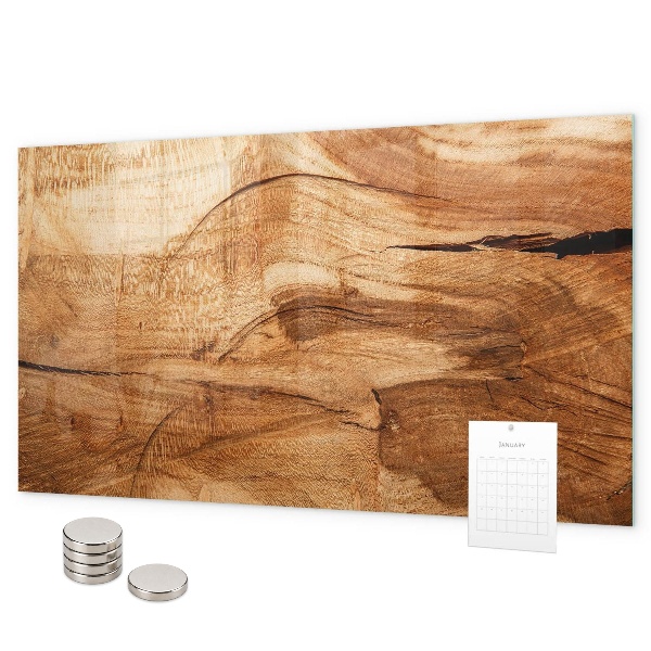 Magnetisch bord Houtstructuur