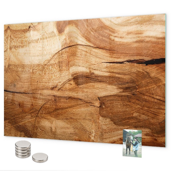 Magnetisch bord Houtstructuur