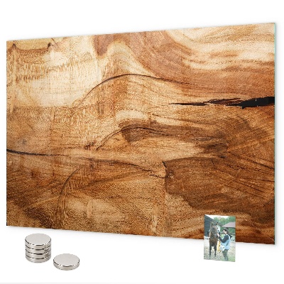 Magnetisch bord Houtstructuur