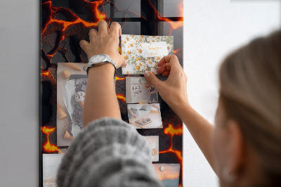 Magnet board Vulkanische lava
