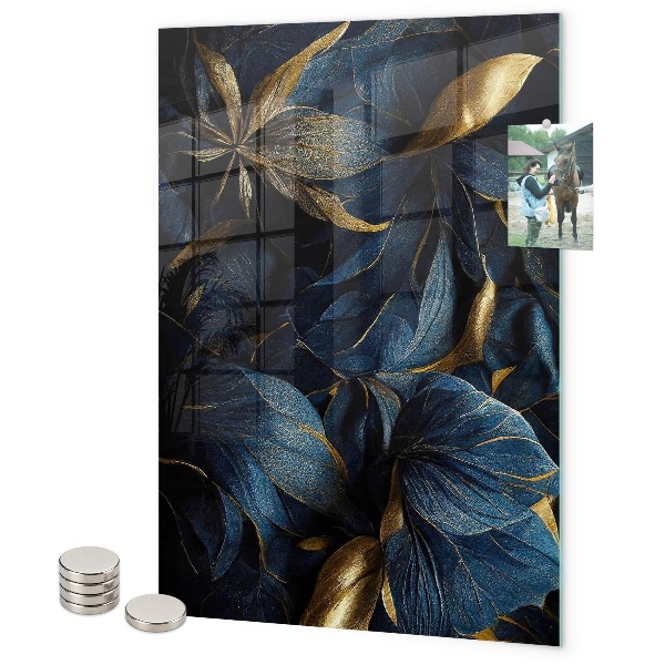 Magnet board Donkere bloemen