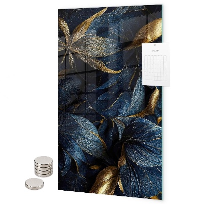 Magnet board Donkere bloemen
