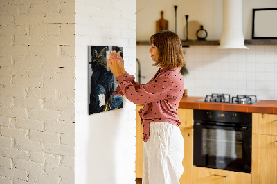 Magnet board Donkere bloemen