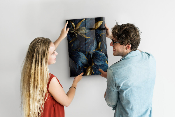Magnet board Donkere bloemen