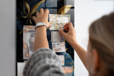 Magnet board Donkere bloemen