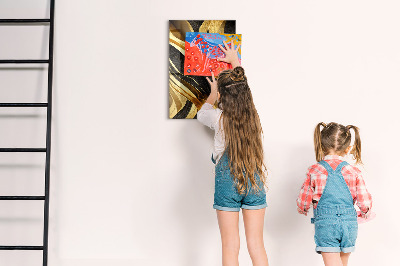 Magneet bord Gele abstractie