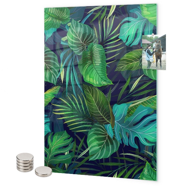 Magnet board Exotische bladeren