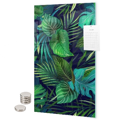 Magnet board Exotische bladeren