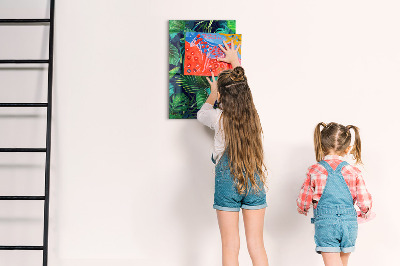 Magnet board Exotische bladeren