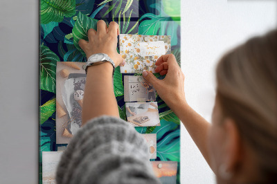 Magnet board Exotische bladeren