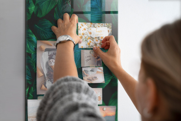 Magneet bord Grote groene bladeren
