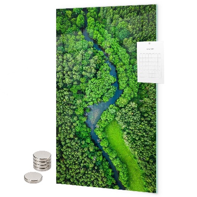 Magneet bord Bosbomen rivier