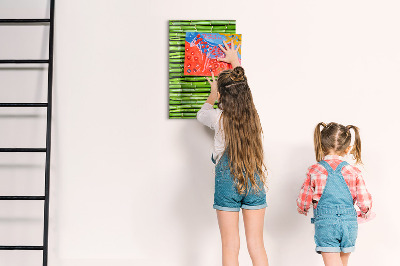 Magneet bord Groene bamboe