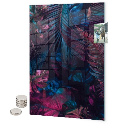 Magnet board Tropische monstera-bladeren