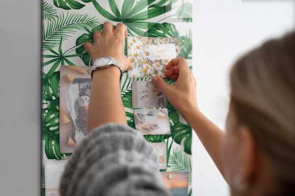 Magnet board Tropische monstera-bladeren