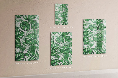 Magnet board Tropische monstera-bladeren