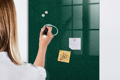 Memobord van glas met print inclusief neodymium magneten Stijlvol bord voor foto's en notities