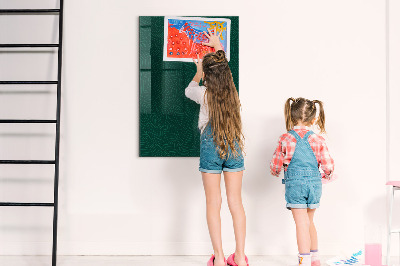 Memobord van glas met print inclusief neodymium magneten Stijlvol bord voor foto's en notities