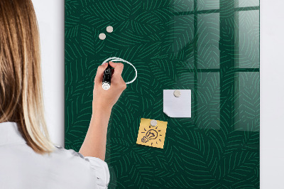 Memobord van glas met print inclusief neodymium magneten Stijlvol bord voor foto's en notities
