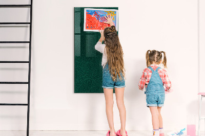Memobord van glas met print inclusief neodymium magneten Stijlvol bord voor foto's en notities