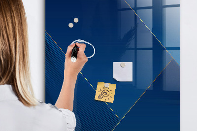 Decoratief glazen wandbord beschrijfbaar en magnetisch Modern prikbord voor foto's en notities
