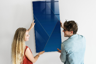 Decoratief glazen wandbord beschrijfbaar en magnetisch Modern prikbord voor foto's en notities