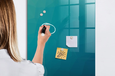Decoratief glazen wandbord beschrijfbaar en magnetisch Modulair bord voor notities en foto's
