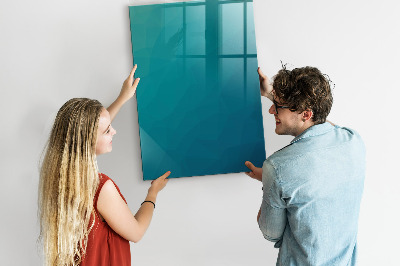 Decoratief glazen wandbord beschrijfbaar en magnetisch Modulair bord voor notities en foto's