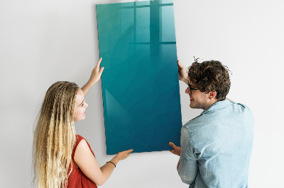 Decoratief glazen wandbord beschrijfbaar en magnetisch Modulair bord voor notities en foto's