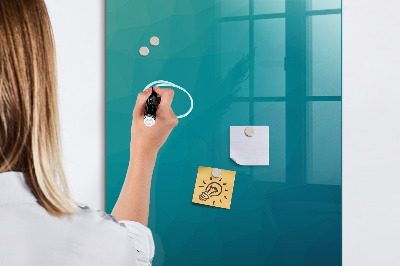 Decoratief glazen wandbord beschrijfbaar en magnetisch Modulair bord voor notities en foto's