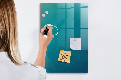 Decoratief glazen wandbord beschrijfbaar en magnetisch Modulair bord voor notities en foto's