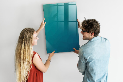 Decoratief glazen wandbord beschrijfbaar en magnetisch Modulair bord voor notities en foto's