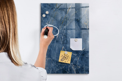 Decoratief glazen wandbord beschrijfbaar en magnetisch Modern prikbord voor notities en foto's