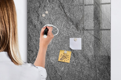 Memobord van glas met print inclusief neodymium magneten Modern prikbord voor notities en foto's