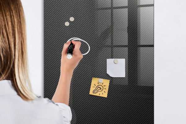 Decoratief glazen wandbord beschrijfbaar en magnetisch Stijlvol bord voor foto's en notities