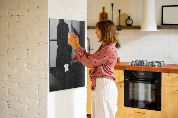 Decoratief glazen wandbord beschrijfbaar en magnetisch Stijlvol bord voor foto's en notities