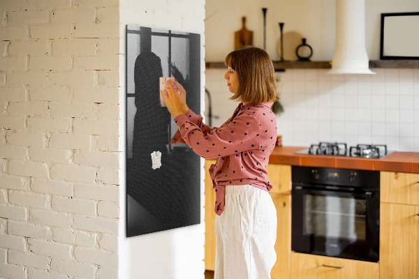 Decoratief glazen wandbord beschrijfbaar en magnetisch Stijlvol bord voor foto's en notities