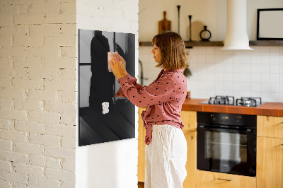 Memobord van glas met print inclusief neodymium magneten Modern prikbord voor notities en foto's